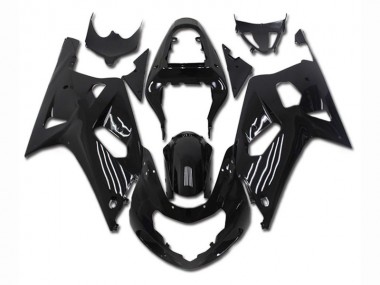 Black 2001-2003 Suzuki GSXR 600/750 Full Motorcycle Fairing Kits