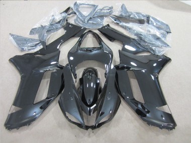 Black 2007-2008 Kawasaki ZX6R Full Motorcycle Fairing Kits