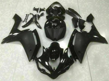 Black 2007-2008 Yamaha YZF R1 Motorcycle Fairing Kits & Plastic