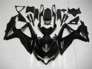 Black 2008-2010 Suzuki GSXR 600/750 Full Motorcycle Fairing Kits