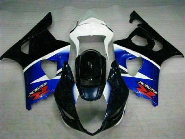 Black Blue 2003-2004 Suzuki GSXR 1000 Full Motorcycle Fairing Kits