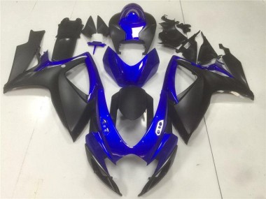 Black Blue 2006-2007 Suzuki GSXR 600/750 Motorcycle Fairing