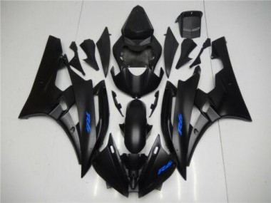 Black Blue 2006-2007 Yamaha YZF R6 Motorcycle Fairings