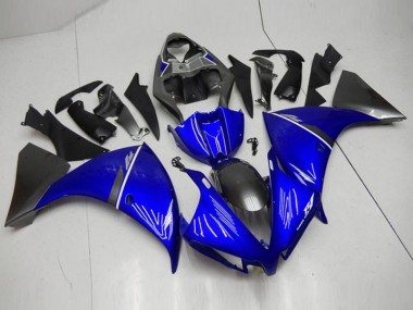 Black Blue 2012-2014 Yamaha YZF R1 Motorcycle Fairings