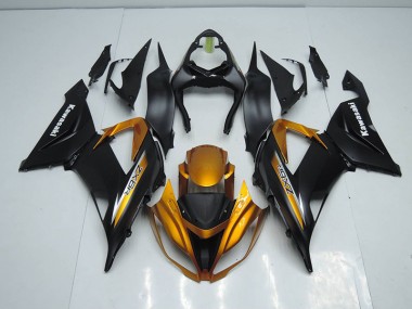 Black Gold 2013-2018 Kawasaki ZX6R Motorcycle Fairing