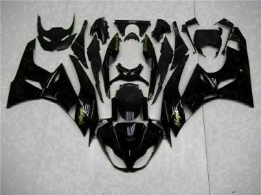 Black Gold Ninja 2009-2012 Kawasaki ZX6R Motorcycle Fairings