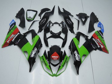 Black Green Red Motocard 2013-2018 Kawasaki ZX6R Motorcycle Fairings