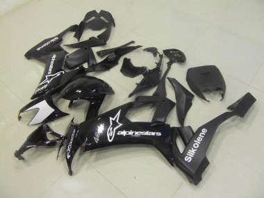 Black Silkolene 2008-2010 Kawasaki ZX10R Motorcycle Fairings