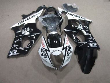 Black White Corona Extra Motul 2003-2004 Suzuki GSXR 1000 Motorcycle Fairings