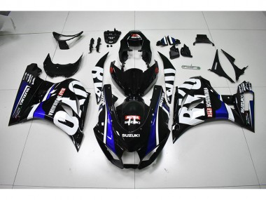 Black White Motul 2017-2021 Suzuki GSXR 1000 Motorcycle Fairings