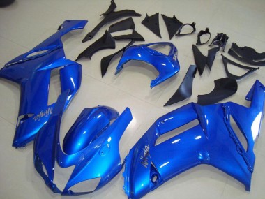 Blue 2007-2008 Kawasaki ZX6R Motorcycle Fairing