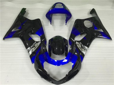 Blue Black 2000-2002 Suzuki GSXR 1000 Motorcycle Fairings