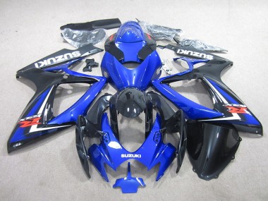 Blue Black 2006-2007 Suzuki GSXR 750 Motorcycle Fairings