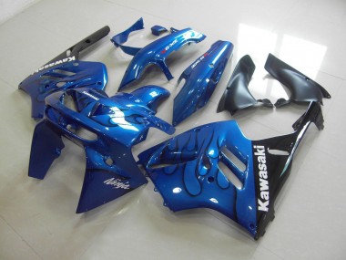 Blue Black Flame 1994-1997 Kawasaki ZX9R Motorcycle Fairing