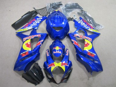 Blue Red Bull 2007-2008 Suzuki GSXR 1000 Motorcycle Fairings