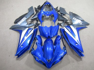 Blue Silver 2007-2008 Yamaha YZF R1 Motorcycle Fairings