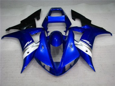 Blue White 2002-2003 Yamaha YZF R1 Motorcycle Bodywork