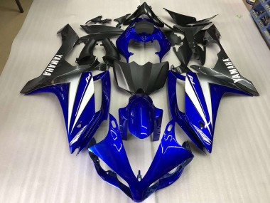 Blue White 2007-2008 Yamaha YZF R1 Motorcycle Bodywork