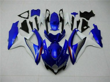 Blue White 2008-2010 Suzuki GSXR 600/750 Motorcycle Bodywork