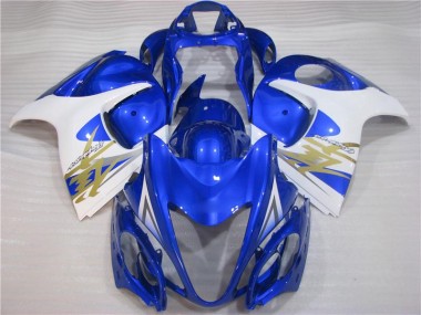 Blue White 2008-2019 Suzuki GSXR 1300 Hayabusa Motorcycle Bodywork