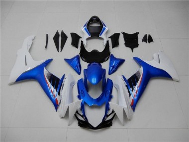 Blue White 2011-2021 Suzuki GSXR 600/750 Motorcycle Fairing