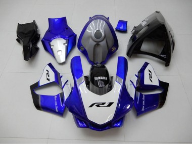 Blue White 2015-2019 Yamaha YZF R1 Motorcycle Fairings