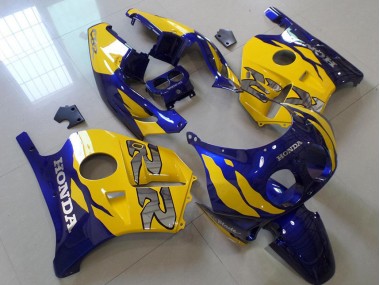 Blue Yellow 1991-1998 Honda CBR250RR MC22 Motorcycle Fairings