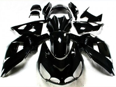 Glossy Black 2006-2011 Kawasaki ZX14R ZZR1400 Motorcycle Fairings