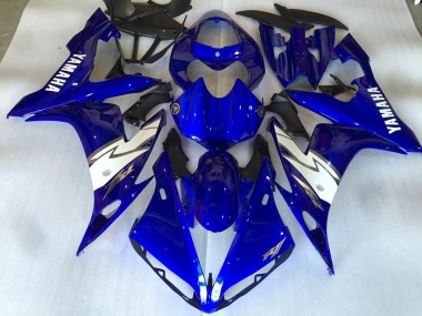 Glossy Blue White 2004-2006 Yamaha YZF R1 Motorcycle Fairings