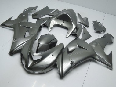 Glossy Grey 2006-2007 Kawasaki ZX10R Motorcycle Fairings