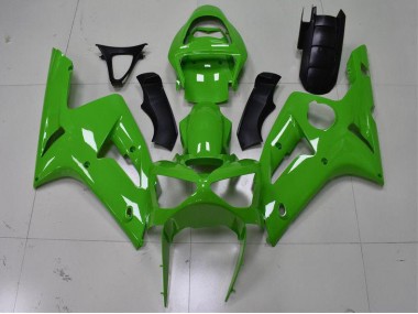 Green 2003-2004 Kawasaki ZX6R Motorcycle Fairing