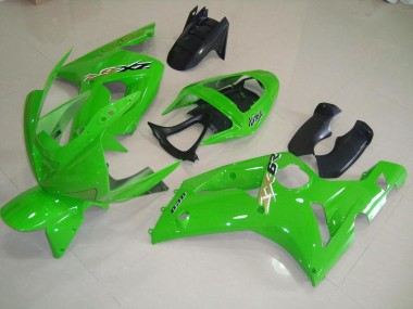 Green 2003-2004 Kawasaki ZX6R Motorcycle Fairings