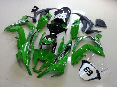 Green 2011-2015 Kawasaki ZX10R Motorcycle Fairings