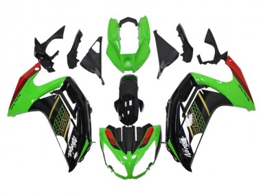 Green Black 2012-2016 Kawasaki EX650 Motorcycle Fairings