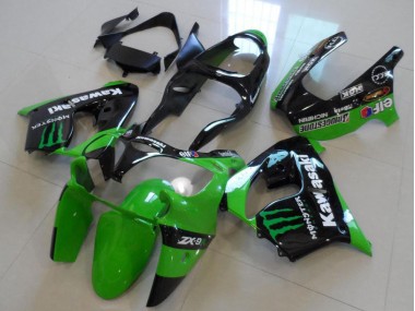 Green Monster 2000-2001 Kawasaki ZX9R Motorcycle Fairings