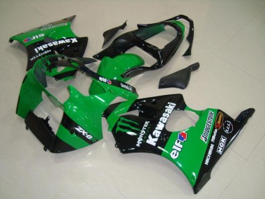 Green Monster 2000-2002 Kawasaki ZX6R Motorcycle Fairings