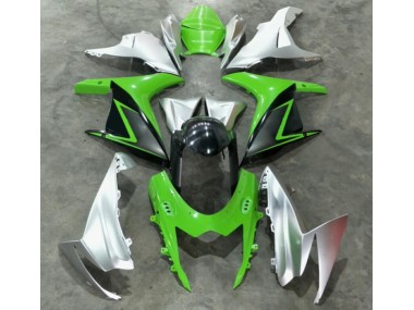 Green Silver 2011-2021 Suzuki GSXR 600/750 Motorcycle Fairings