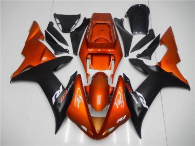 Orange Black 2002-2003 Yamaha YZF R1 Motorcycle Fairings