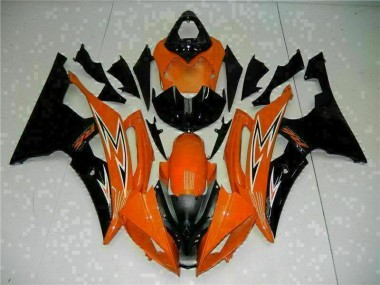 Orange Black 2008-2016 Yamaha YZF R6 Motorcycle Fairings