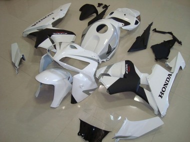 Pearl White Matte Black 2005-2006 Honda CBR600RR Motorcycle Fairings