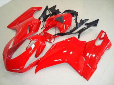 Red 2007-2014 Ducati 848 1098 1198 Motorcycle Fairings