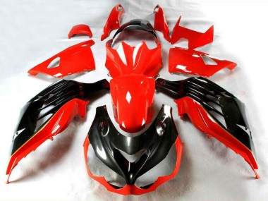 Red 2012-2021 Kawasaki ZX14R ZZR1400 Motorcycle Fairings