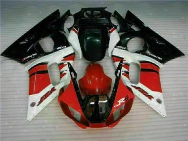 Red Black 1998-2002 Yamaha YZF R6 Motorcycle Bodywork