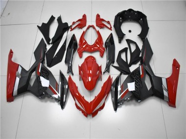 Red Black 2018-2023 Kawasaki EX400 Motorcycle Fairings