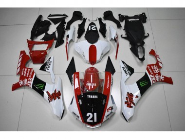 Red Black 21 2015-2019 Yamaha YZF R1 Motorcycle Fairings