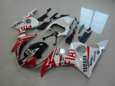 Red Fiat 2003-2005 Yamaha YZF R6 Motorcycle Fairings