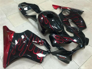 Red Flame 2001-2003 Honda CBR600 F4i Motorcycle Fairings