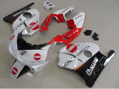 Red Konica 1991-1998 Honda CBR250RR MC22 Motorcycle Fairings