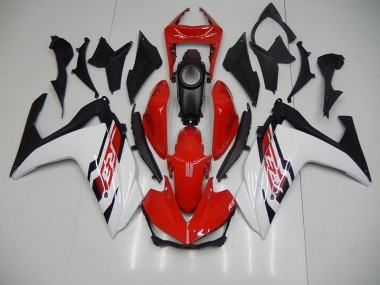 Red White 2015-2022 Yamaha YZF R3 Motorcycle Fairings