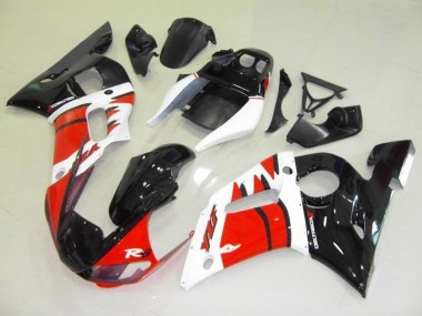 Red White Black 1998-2002 Yamaha YZF R6 Motorcycle Fairing